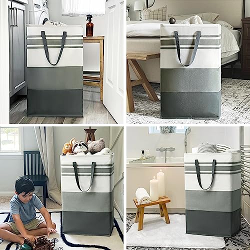 2-Pack Collapsible Laundry Hamper for Bedroom and Living Room