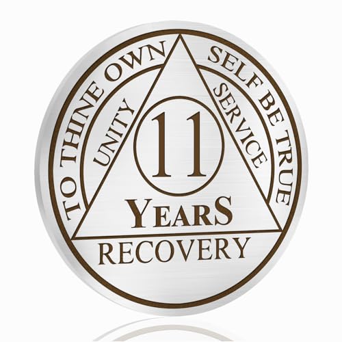 Churyuml Triplate Sobriety Coin with Keychain